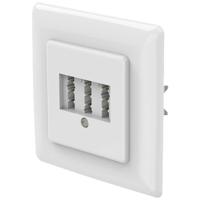 Hama Telefoonaansluitdoos Telefoon Inbouw (in muur) Wit - thumbnail