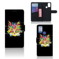 Alcatel 1S (2021) Leuk Hoesje Cat Color - thumbnail