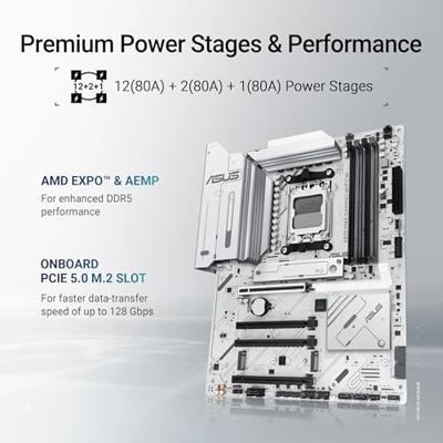 Asus X870 MAX Moederbord Socket AMD AM5 Vormfactor ATX Moederbord chipset AMD® X870