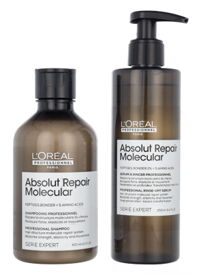 L'Oréal Professionnel - L'Oreal Serie Expert Absolut Repair Molecular Set 550 ml L'Oréal Professionnel - L'Oreal Serie Expert Absolut Repair Molecular Set 550 ml
