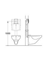 Grohe Skate Air bedieningspaneel glans wit voor Grohe Rapid SL en Solido - thumbnail