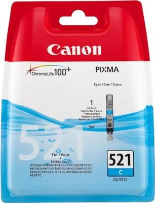 Canon Inktcartridge CLI-521 C Origineel Cyaan 2934 B 001 - thumbnail
