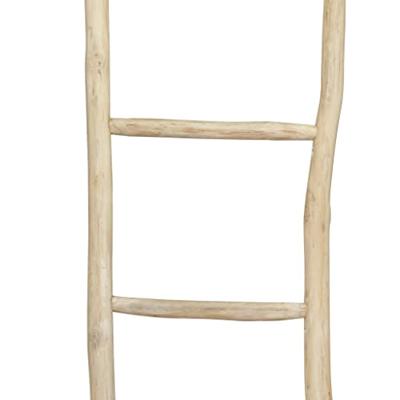 VidaXL Handdoekenladder met 5 sporten 45x150 cm teakhout