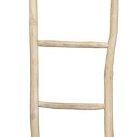 VidaXL Handdoekenladder met 5 sporten 45x150 cm teakhout - thumbnail