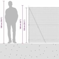 VidaXL Afrasteringspaal groen 10 x 1,5 m (12 x 12 mm gaas) staal - thumbnail