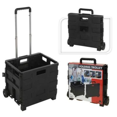 H&S Collection trolley met vouwkrat van pp aluminium
