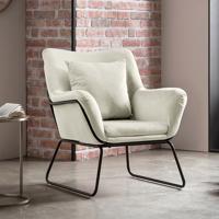 Artistiq Fauteuil 'Cecilio' Velvet, kleur beige - thumbnail