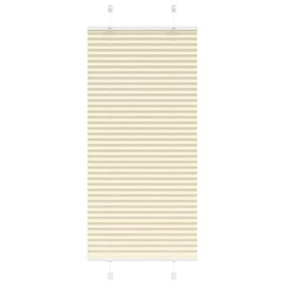 Pliss rolgordijn 65x100 cm stofbreedte 64,4 cm polyester crme - thumbnail