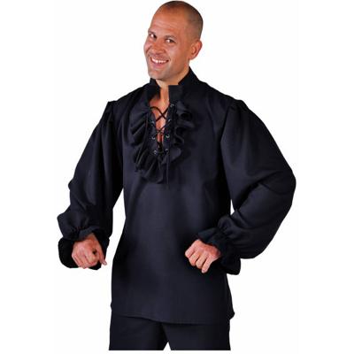 Piratenblouse zwart elite