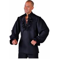 Piratenblouse zwart elite - thumbnail