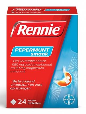 Rennie Pepermunt kauwtabletten bij brandend maagzuur