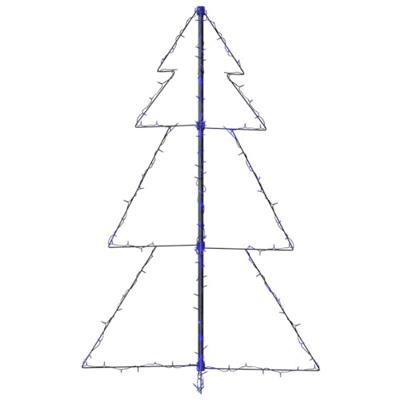 VidaXL Kegelkerstboom 160 led's binnen en buiten 78x120 cm VidaXL Kegelkerstboom 160 led's binnen en buiten 78x120 cm