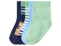 lupilu 5 Paar baby sokken (Donkerblauw/groen, 11/14) - thumbnail