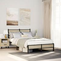 Bedframe zonder matras hout sonoma eikenkleurig 120x190 cm - thumbnail