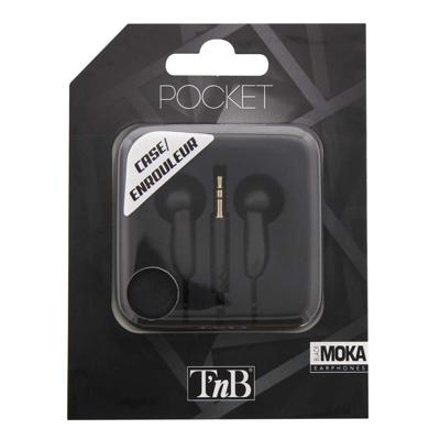 T'nB ESPOCKETBK Pocket hoofdtelefoon zwart