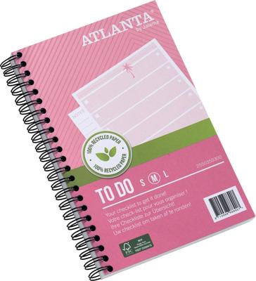 Things to do Djois Atlanta recycled papier Tropical 125x195mm 100 vel 70gr roze 2 stuks