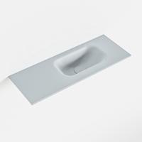 MONDIAZ EDEN Clay solid surface inleg wastafel voor toiletmeubel 60cm. Positie wasbak rechts - thumbnail