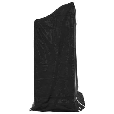 VidaXL Haardhoutrek met regenhoes 100,5x40,5x110,5 cm staal