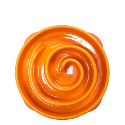 SLO-BOWL FEEDER MINI CORAL SPIRAAL ORANJE 22X22X5 CM SLO-BOWL FEEDER MINI CORAL SPIRAAL ORANJE 22X22X5 CM