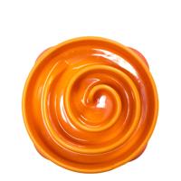 SLO-BOWL FEEDER MINI CORAL SPIRAAL ORANJE 22X22X5 CM - thumbnail