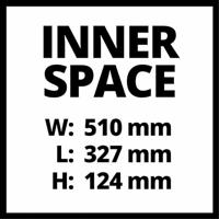 Einhell E-Box M55/40 4530049 Gereedschapskist (leeg) Zwart, Rood, Wit (l x b x h) 550 x 150 x 400 mm - thumbnail