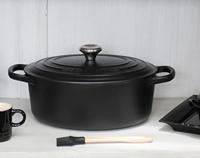 Le Creuset Braadpan Signature ovaal Mat Zwart ø 31 cm / 6,3 liter - thumbnail