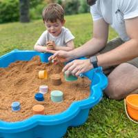 Siliconen stapelbare bekers BADABULLE meerkleurig - thumbnail