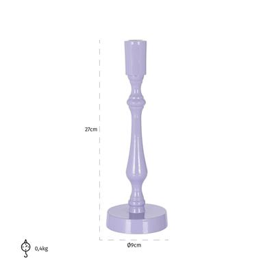 Richmond Kandelaar 'Revan' 27cm hoog, kleur Paars