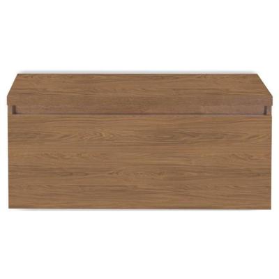 Frozen Badmeubelset 100 cm - Greeplijst in Kleur - Inclusief Wastafelbovenblad Honey