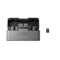 DJI Mic 3 (2 TX + 1 RX + Oplaadetui), draadloze microfoon voor iPhone/camera/Android, ultralicht, adaptieve versterkingsregeling voor gebalanceerd volume, voor 28 uur gebruik, vlog - thumbnail