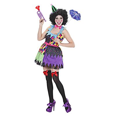 Kwaadaardige Clown dame outfit