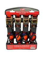 HP Autozubehör 12104 Spanband (tweedelig) Trekkracht (lc) vastbinden (enkel/direct): 250 daN (l x b x h) 300 cm x 9 mm x 4.5 cm Ratelinrichting EN 12195-2 - thumbnail