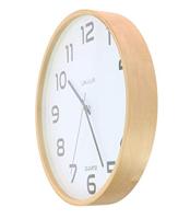 Wandklok Unilux Baltic hout wit - thumbnail