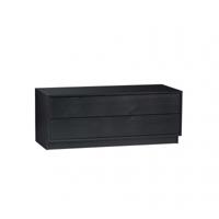 WOOOD TV-meubel 'Finca' Mat zwart, 100cm - thumbnail