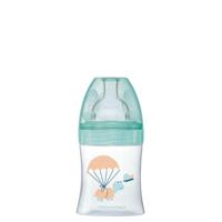 Antikoliekfles - DODIE - Sensation+ - 150 ml - Platte speen - 0-6 maanden - Flow 1 - Groen - thumbnail