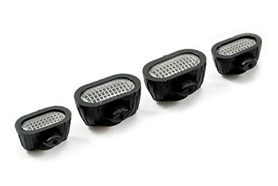 Bagagerek, met 4 lampen, 165x112mm - Zwart