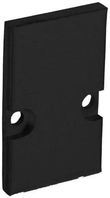 Barthelme 62399110_9005 Eindkappen-set Aluminium (l x b x h) 3 x 18.4 x 30 mm 2 stuk(s)