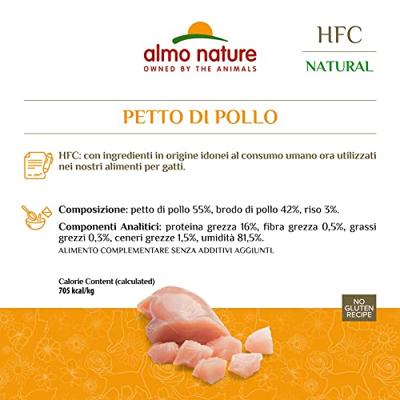 Almo Nature HFC Natural kippenborst natvoer kat (150 g) 12 x 150 g