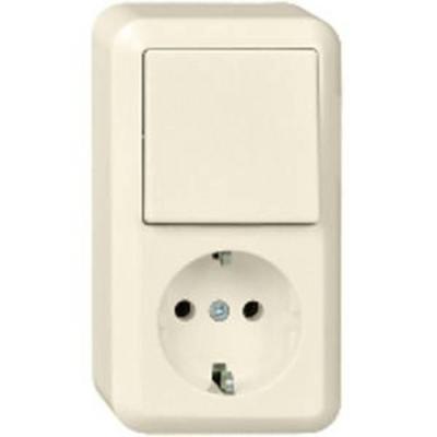 ELSO AP-combinatie 388600 10/16A CONTURA parelwit Crème 1 stuk(s)