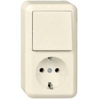 ELSO AP-combinatie 388600 10/16A CONTURA parelwit Crème 1 stuk(s) - thumbnail