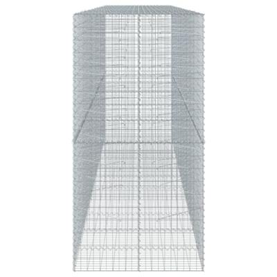 Schanskorf 550x100x200 cm gegalvaniseerd ijzer zilverkleurig