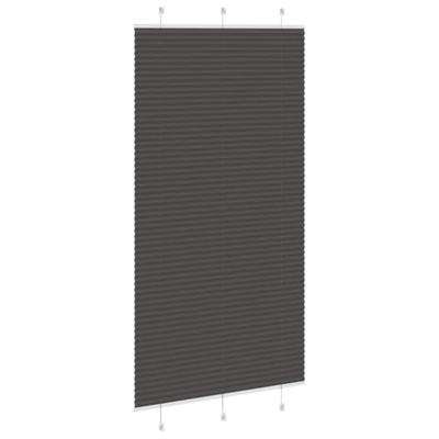 VidaXL Plissé rolgordijn 110x200cm stofbreedte 109,4cm polyester zwart VidaXL Plissé rolgordijn 110x200cm stofbreedte 109,4cm polyester zwart