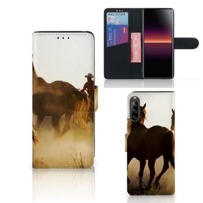 Sony Xperia L4 | Telefoonhoesje | Met pasjeshouder | Design Cowboy
