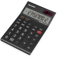 Citizen SH-EL124TWH Calculator Sharp EL124TWH Zwart-wit Desk 12 Digit - thumbnail