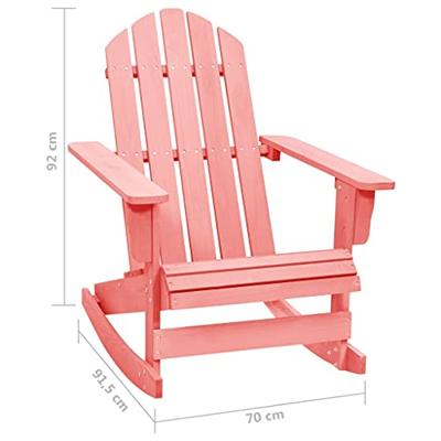 VidaXL Schommelstoel adirondack massief vurenhout roze VidaXL Schommelstoel adirondack massief vurenhout roze