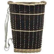 Houtmand met draagriemen 50x44x58 cm natuurlijk wilgenhout - thumbnail