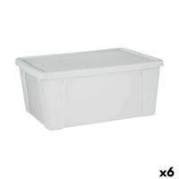 Opbergbak met Deksel Stefanplast Elegance Wit Plastic 29 x 17 x 39 cm (6 Stuks) - thumbnail