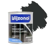 Wijzonol Dekkend Zijdeglanslak 750 ml 9450 Zwart - thumbnail
