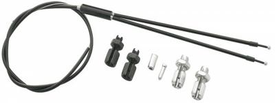 VWP bmx boven remkabel cpl. m/stelb. 475mm zwart freestyle