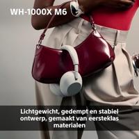 SONY WH-1000XM6 Vlaggenschip Noise Cancelling Over-Ear Draadloze Bluetooth Hoofdtelefoon, Handtekening Hi-Res Geluid, Comfort, Opvouwbaar Ontwerp, Duurzame Etui, 30 HR Batterij, iOS & Android - Zwart - thumbnail